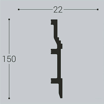 XPS П 8 150х22/ Белый
