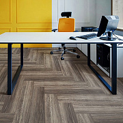 Floor Factor SPC Herringbone HB17 Brushed Smoke Oak