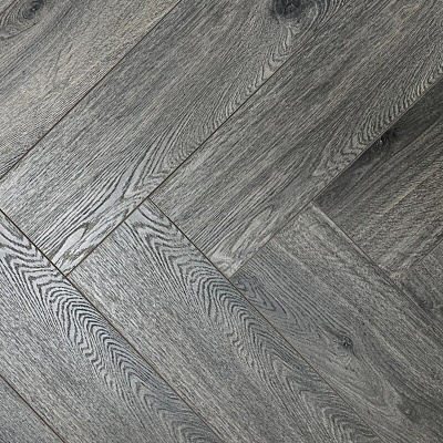 Kronotex Herringbone V4 10 D4167AB Дуб Престиж серый