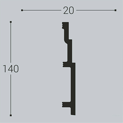 XPS П 13 140х20/ Белый