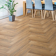 Floor Factor SPC Herringbone HB15 Tobacco Braun Oak