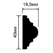 Молдинг HI WOOD D40V1/ 40 х 18.5 х 2000