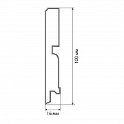 Finitura dekor F3 100х16х2400/ белый ASW