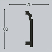 XPS П 4 100х20/ Белый