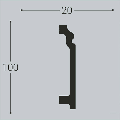 XPS П 4 100х20/ Белый