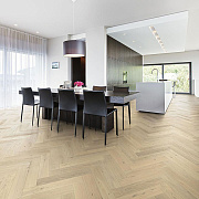 Kahrs Master Herringbone Дуб CD Белое масло (левая) однополосный MASTER OAK CD WHITE OIL 1S