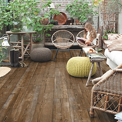 Alpha Vinyl Medium Planks AVMP 40075 Коричневая сосна