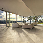 Kahrs Master Herringbone Дуб AB Белое масло (левая) однополосный MASTER OAK AB WHITE OIL 1S