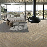 Kahrs Master Herringbone Дуб CC Винтаж белое масло (левая) однополосный MASTER OAK CC VINTAGE WHITE OIL 1S