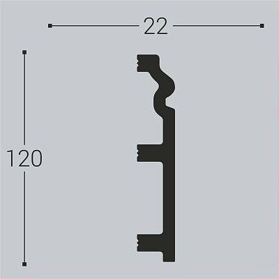 XPS П 5 120х22/ Белый