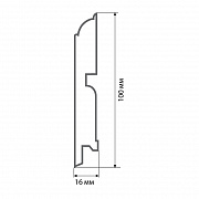 Finitura dekor P 100х16х2400/ белый ASW