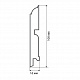 Finitura dekor P 100х16х2400/ белый ASW