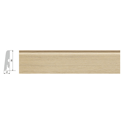 Плинтус Corkstyle Print Oak Creme