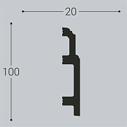 XPS П 10 100х20/ Белый