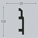 XPS П 10 100х20/ Белый