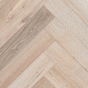Wood Bee Herringbone Дуб Крема браш матовый Crema, UV-лак gloss 5-9% (правая)