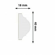 Молдинг HI WOOD D40/ 40 х 18 х 2000